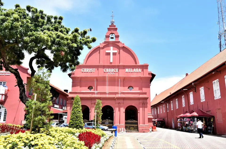 Christ Church and the red Dutch Square in Melaka
